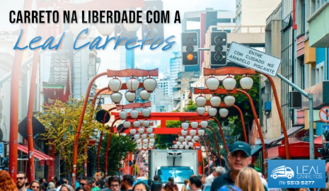 Carreto e mudança na Liberdade