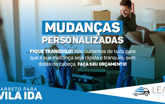 Carreto e mudança na Vila Ida